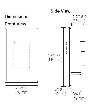 Lutron QSWS2-5BI-DS seeTouch QS Wallstation 5-Button Wallstation for Grafik Eye QS System, Insert Style in Desert Stone Unengraved