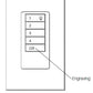 Lutron QSWS2-5BI-WH seeTouch QS Wallstation 5-Button Wallstation for Grafik Eye QS System, Insert Style in White Unengraved