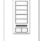 Lutron QSWS2-5BRLIRI-WH seeTouch QS Wallstation 5-Button Wallstation with Infrared Receiver and Raise/Lower for Grafik Eye QS System, Insert Style in White Unengraved