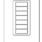 Lutron QSWS2-7BI-WH seeTouch QS Wallstation 7-Button Wallstation for Grafik Eye QS System, Insert Style in White Unengraved
