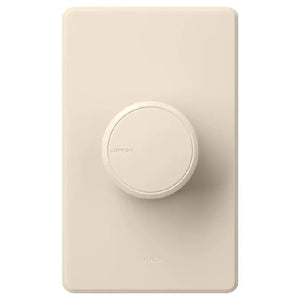 Lutron RCL-153PNLH-LA Dalia LED+ 600W Incandescent 150W CFL or LED Single-Pole/3-Way Rotary Light Dimmer in Light Almond