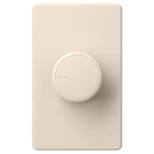 Lutron RCL-153PNLH-LA Dalia LED+ 600W Incandescent 150W CFL or LED Single-Pole/3-Way Rotary Light Dimmer in Light Almond