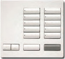 Lutron RK-T10RL-SW-E RadioRA 2 SeeTouch Tabletop Keypad 10-button Engraved Replacement Kit in Snow