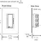 Lutron RRD-2ANF-TP RadioRA 2 Fan Speed Control 2A 120V in Taupe
