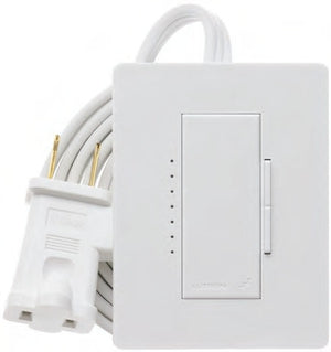 Lutron RRD-3LD-SW RadioRA2 300W Incandescent Tabletop Lamp Dimmer in Snow
