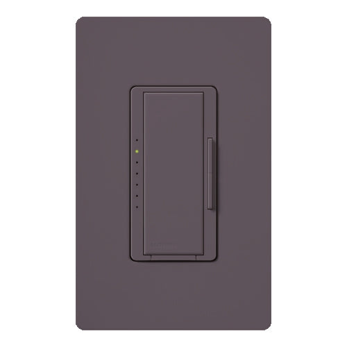 Lutron RRD-6NA-PL RadioRA 2 600W Magnetic / Electronic Low Voltage Phase Adaptive Dimmer with Neutral Wire in Plum