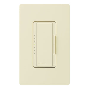 Lutron RRD-PRO-AL 250 W (CFL/LED) or 500 W/VA Incandescent/Halogen/ELV or 400 VA MLV Phase Selectable, Neutral Optional dimmer, Almond