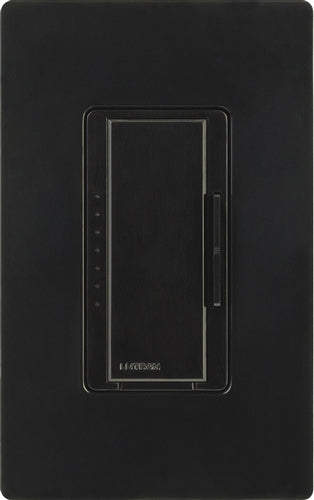 Lutron RRD-PRO-BL 250 W (CFL/LED) or 500 W/VA Incandescent/Halogen/ELV or 400 VA MLV Phase Selectable, Neutral Optional dimmer, Black