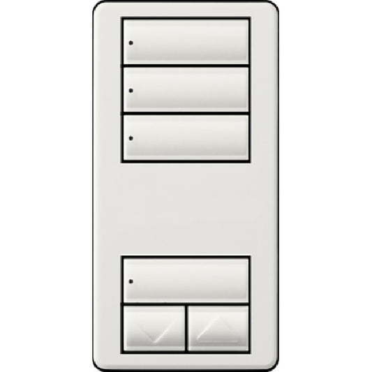 Lutron RRD-W3S-TP RadioRA 2 Wall Mount 3-Button with Raise/Lower Keypad in Taupe