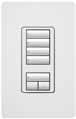 Lutron RRD-W4S-PD RadioRA 2 Wall Mount 4-Button Favorite with Raise/Lower Keypad in Palladium