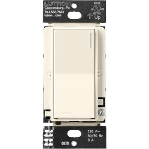 Lutron RRST-8ANS-BI RadioRA 3 Sunnata 8 A Light, 1/4 HP 5.8 A Motor RF Switch in Biscuit