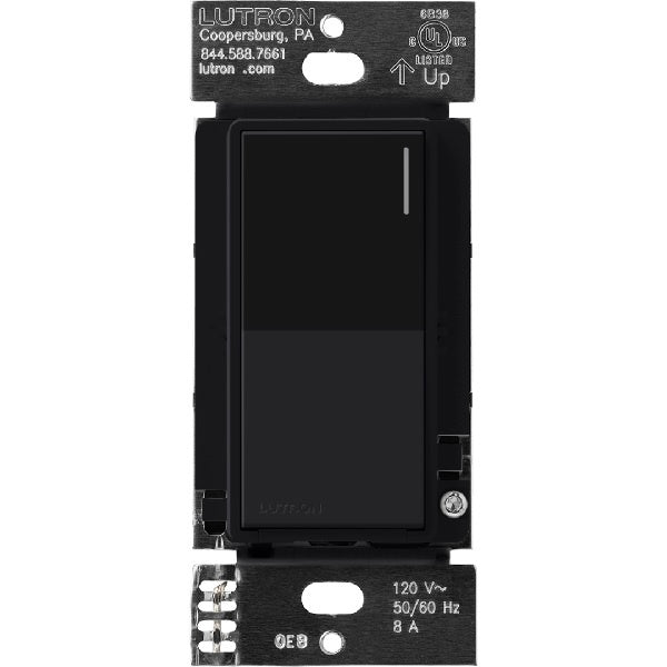 Lutron RRST-8ANS-BL RadioRA 3 Sunnata 8 A Light, 1/4 HP 5.8 A Motor RF Switch in Black