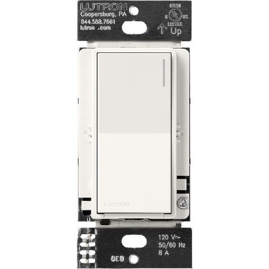 Lutron RRST-8ANS-BW RadioRA 3 Sunnata 8 A Light, 1/4 HP 5.8 A Motor RF Switch in Brilliant White