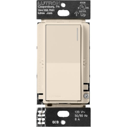 Lutron RRST-8ANS-LA RadioRA 3 Sunnata 8 A Light, 1/4 HP 5.8 A Motor RF Switch in Light Almond