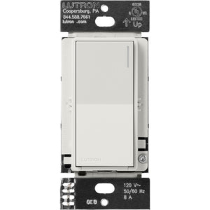 Lutron RRST-8ANS-LG RadioRA 3 Sunnata 8 A Light, 1/4 HP 5.8 A Motor RF Switch in Lunar Gray