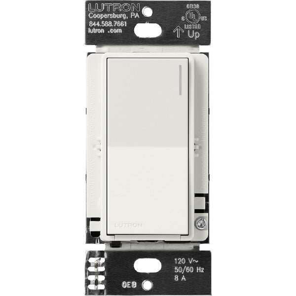 Lutron RRST-8ANS-RW RadioRA 3 Sunnata 8 A Light, 1/4 HP 5.8 A Motor RF Switch in Architectural White