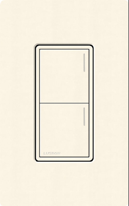 Lutron RRST-HN2B-BI RadioRA 3 Sunnata RF Keypad, 2-Button Hybrid Keypad in Biscuit