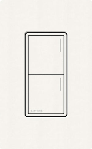 Lutron RRST-HN2B-BW RadioRA 3 Sunnata RF Keypad, 2-Button Hybrid Keypad in Brilliant White