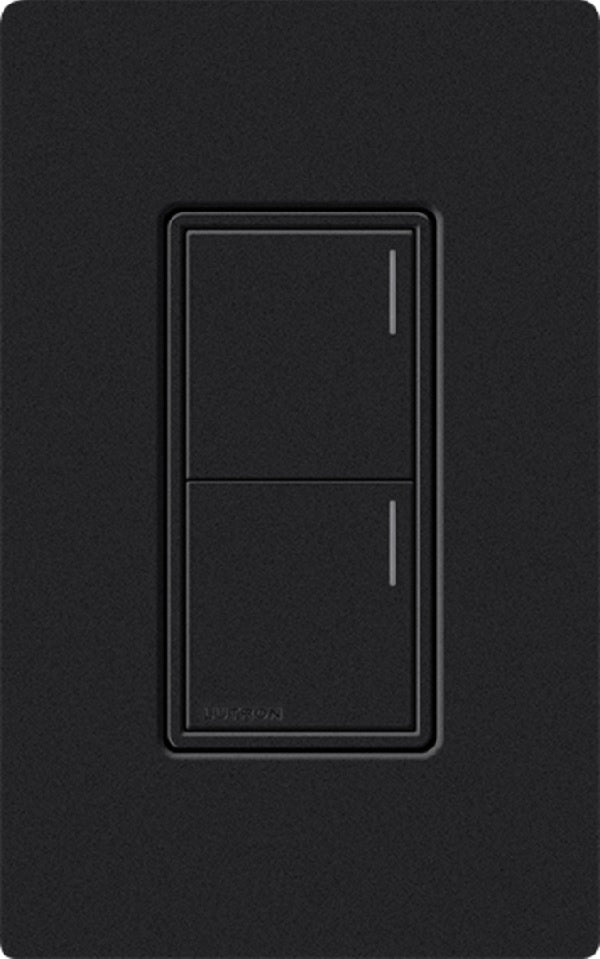 Lutron RRST-HN2B-MN RadioRA 3 Sunnata RF Keypad, 2-Button Hybrid Keypad in Midnight