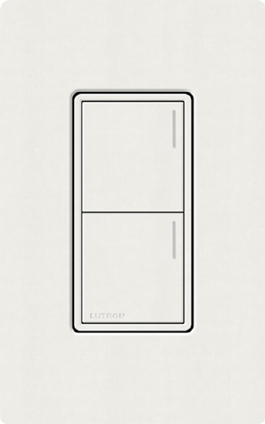Lutron RRST-HN2B-RW RadioRA 3 Sunnata RF Keypad, 2-Button Hybrid Keypad in Architectural White