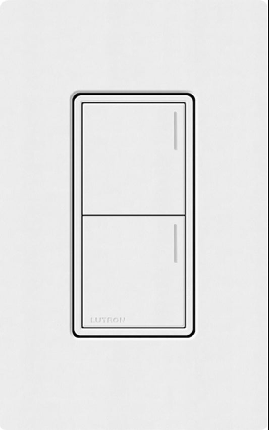 Lutron RRST-HN2B-SW RadioRA 3 Sunnata RF Keypad, 2-Button Hybrid Keypad in Snow White