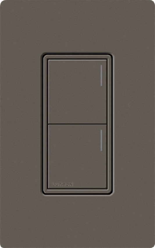 Lutron RRST-HN2B-TF RadioRA 3 Sunnata RF Keypad, 2-Button Hybrid Keypad in Truffle