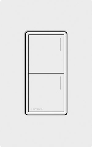 Lutron RRST-HN2B-WH RadioRA 3 Sunnata RF Keypad, 2-Button Hybrid Keypad in White