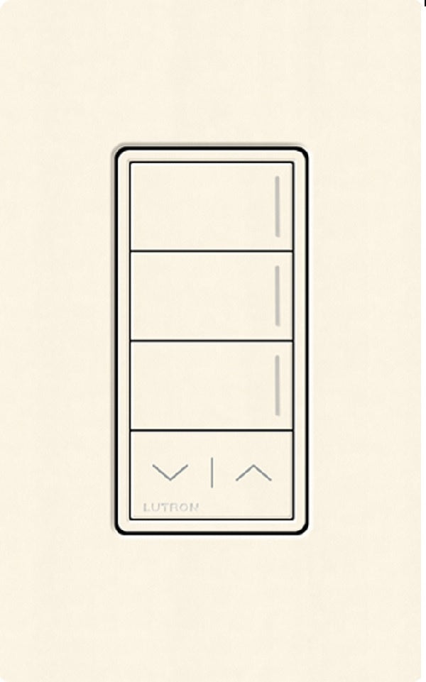Lutron RRST-HN3RL-BI RadioRA 3 Sunnata RF Keypad, 3-Button with Raise/Lower Hybrid Keypad in Biscuit
