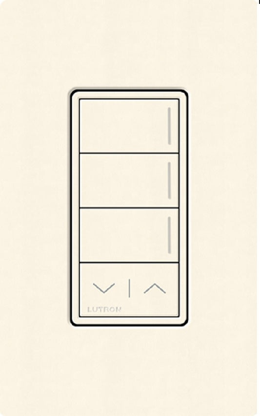 Lutron RRST-HN3RL-BI RadioRA 3 Sunnata RF Keypad, 3-Button with Raise/Lower Hybrid Keypad in Biscuit