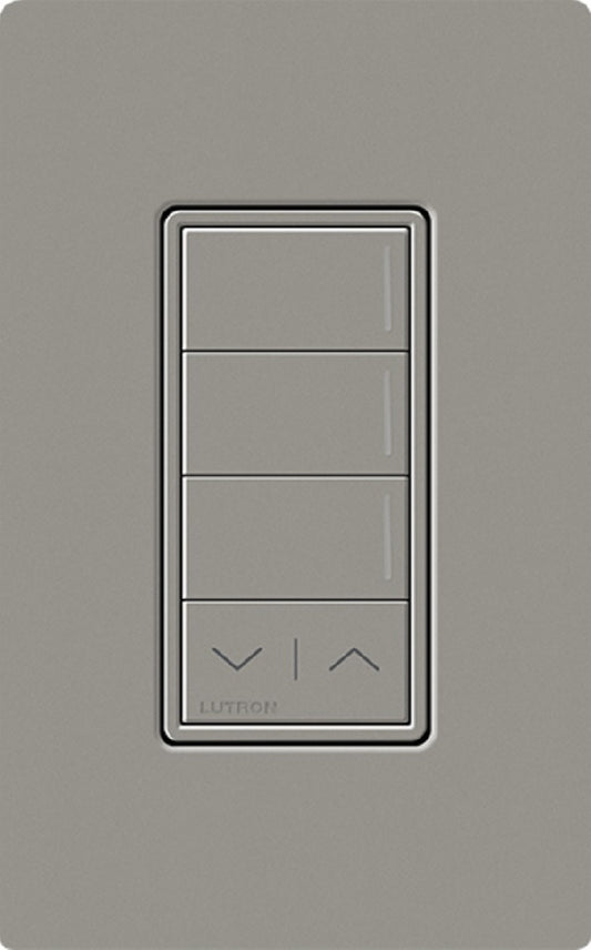 Lutron RRST-HN3RL-CS RadioRA 3 Sunnata RF Keypad, 3-Button with Raise/Lower Hybrid Keypad in Cobblestone