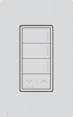 Lutron RRST-HN3RL-MI RadioRA 3 Sunnata RF Keypad, 3-Button with Raise/Lower Hybrid Keypad in Mist