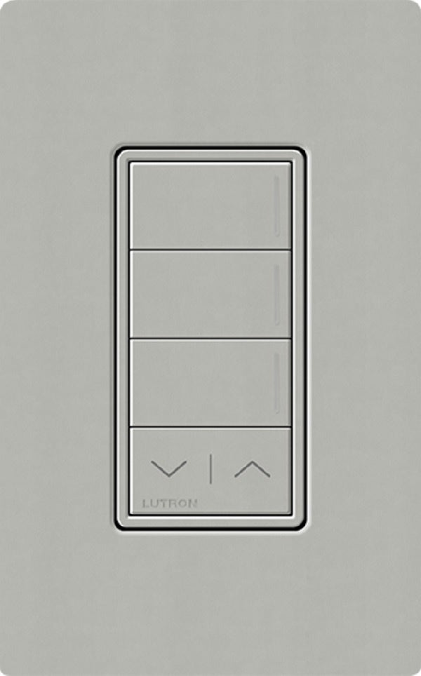 Lutron RRST-HN3RL-PB RadioRA 3 Sunnata RF Keypad, 3-Button with Raise/Lower Hybrid Keypad in Pebble