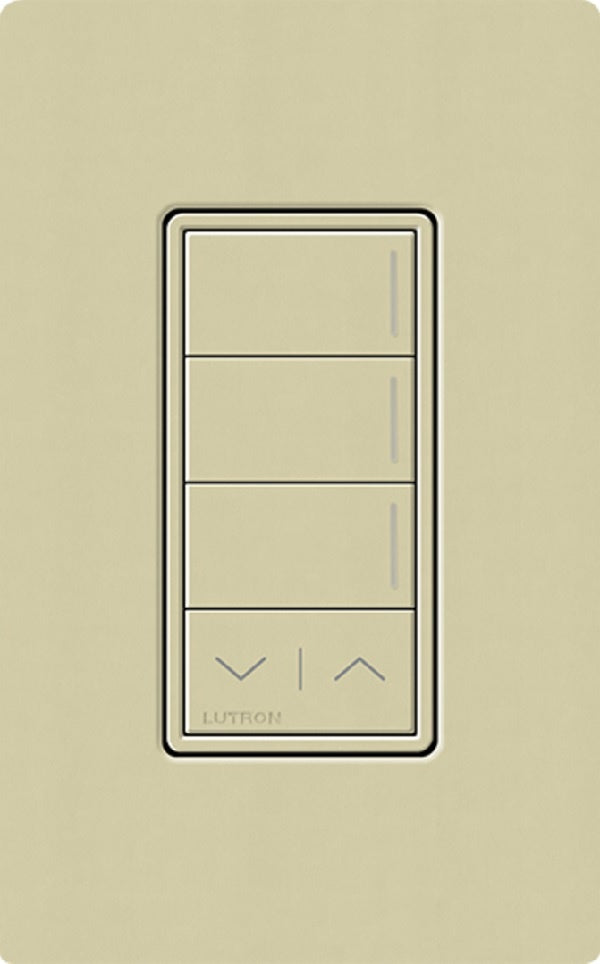Lutron RRST-HN3RL-SA RadioRA 3 Sunnata RF Keypad, 3-Button with Raise/Lower Hybrid Keypad in Sage