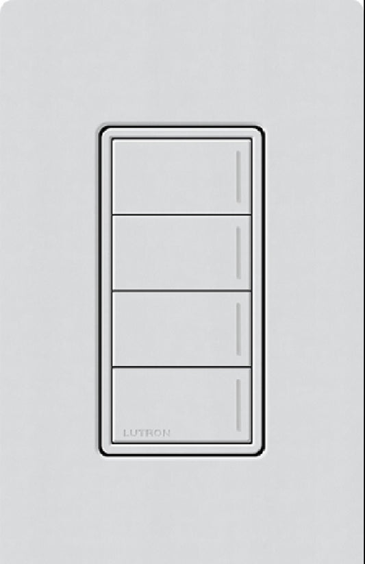 Lutron RRST-HN4B-MI RadioRA 3 Sunnata RF Keypad, 4-Button Hybrid Keypad in Mist