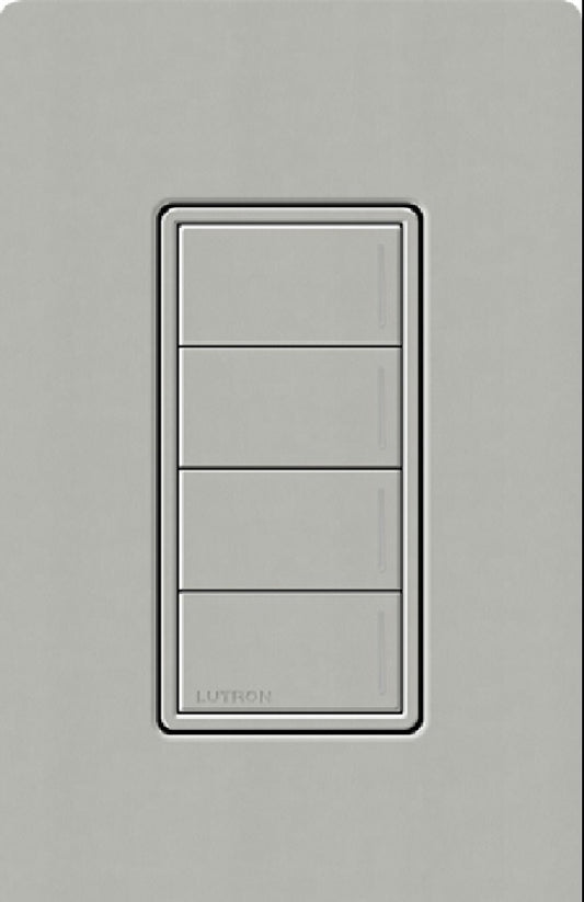 Lutron RRST-HN4B-PB RadioRA 3 Sunnata RF Keypad, 4-Button Hybrid Keypad in Pebble