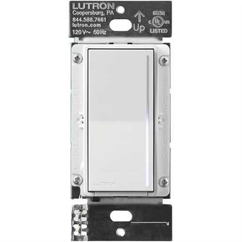 Lutron Sunnata RRST-PRO-N-RW RadioRA 3 PRO LED+ RF Touch Single Pole/ Multi-Location Dimmer in Architectural White
