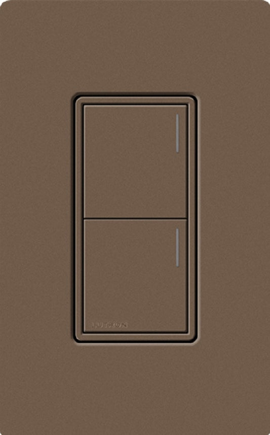 Lutron RRST-W2B-EP RadioRA 3 Sunnata RF Keypad, 2-Button Keypad in Espresso