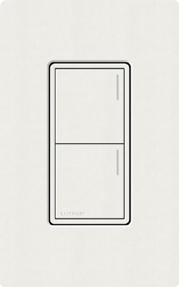 Lutron RRST-W2B-RW RadioRA 3 Sunnata RF Keypad, 2-Button Keypad in Architectural White