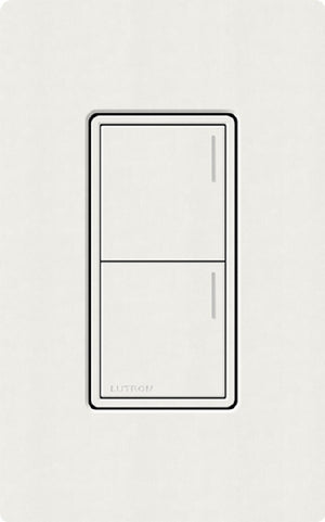 Lutron RRST-W2B-RW RadioRA 3 Sunnata RF Keypad, 2-Button Keypad in Architectural White