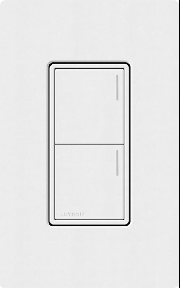 Lutron RRST-W2B-SW RadioRA 3 Sunnata RF Keypad, 2-Button Keypad  in Snow White