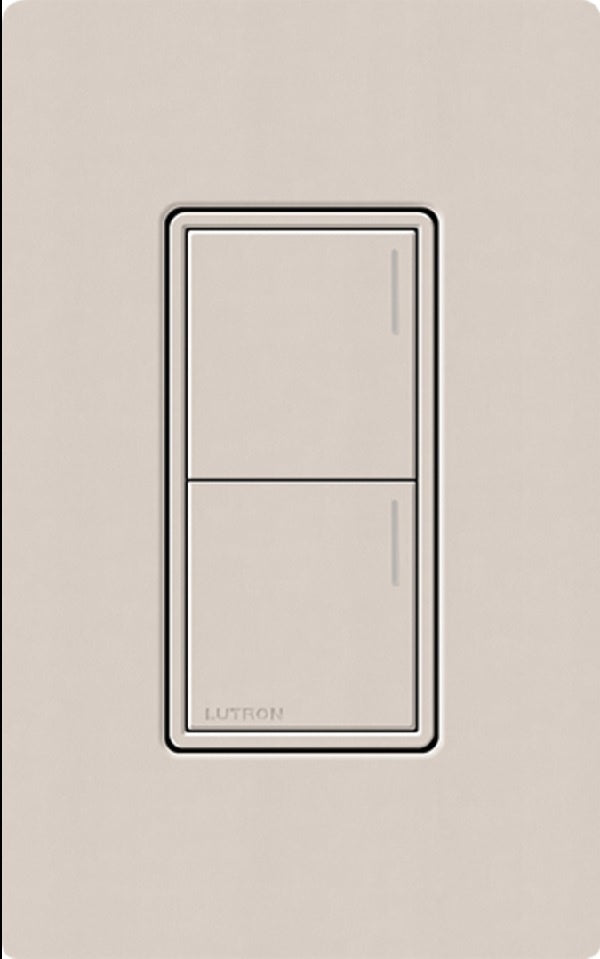Lutron RRST-W2B-TP RadioRA 3 Sunnata RF Keypad, 2-Button Keypad  in Taupe