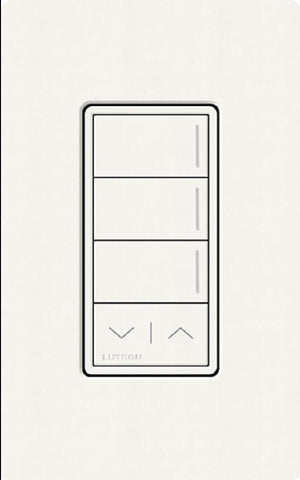 Lutron RRST-W3RL-BW RadioRA 3 Sunnata RF Keypad, 3-Button with Raise/Lower Keypad in Brilliant White