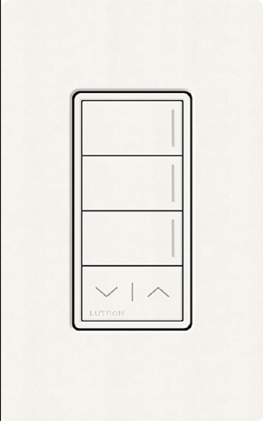 Lutron RRST-W3RL-BW RadioRA 3 Sunnata RF Keypad, 3-Button with Raise/Lower Keypad in Brilliant White