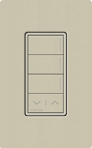 Lutron RRST-W3RL-CY RadioRA 3 Sunnata RF Keypad, 3-Button with Raise/Lower Keypad in Clay
