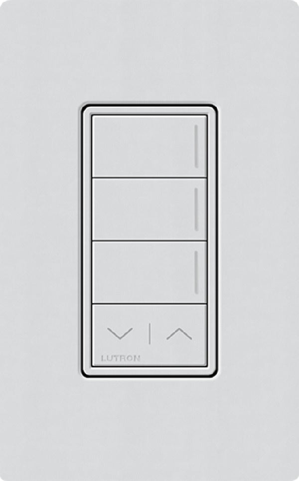 Lutron RRST-W3RL-MI RadioRA 3 Sunnata RF Keypad, 3-Button with Raise/Lower Keypad in Mist