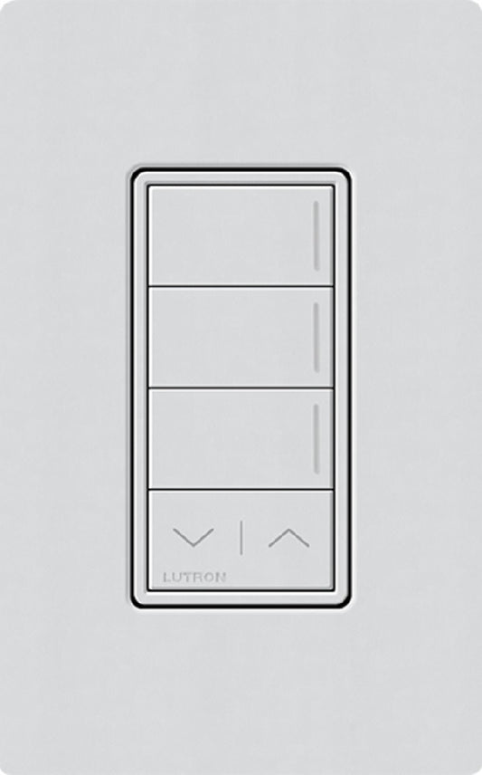 Lutron RRST-W3RL-MI RadioRA 3 Sunnata RF Keypad, 3-Button with Raise/Lower Keypad in Mist