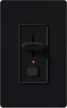Lutron S-103PNL-BL Skylark 1000W Incandescent / Halogen 3-Way Preset Dimmer with Locator Light in Black