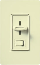 Lutron S-10PH-AL Skylark 1000W Incandescent / Halogen Single Pole Preset Dimmer in Almond