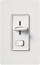 Lutron S-10PH-WH Skylark 1000W Incandescent / Halogen Single Pole Preset Dimmer in White