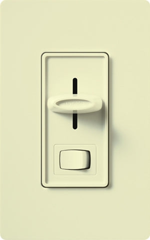 Lutron S-600PH-AL Skylark 600W Incandescent / Halogen Single Pole Preset Dimmer in Almond